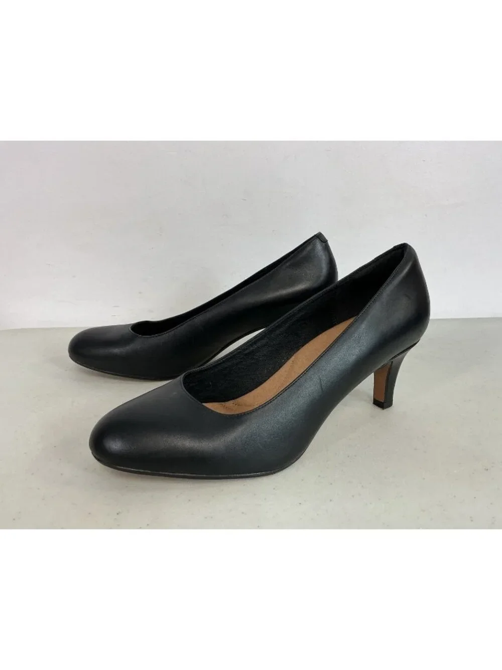 Clarks Leather Heels Pumps Womens 10W